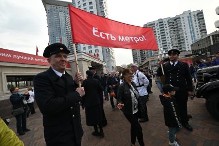 Парад в честь 90-летия Московского метрополитена