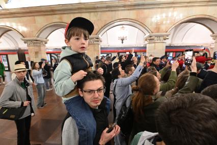 Парад поездов в Московском метро