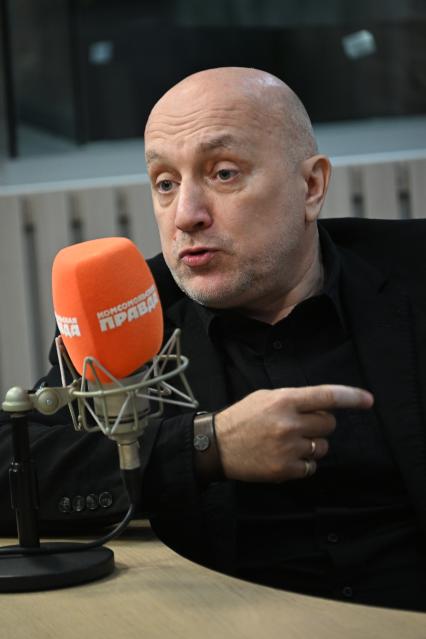 Захар Прилепин на радиостанции `Комсомольская правда`