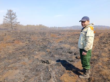 Лесные пожары в Забайкалье