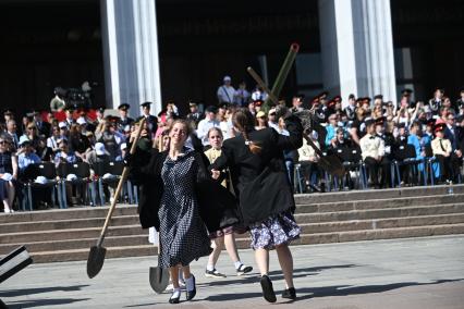 Парад кадетского движения Москвы Не прервётся связь поколений\" на Поклонной горе