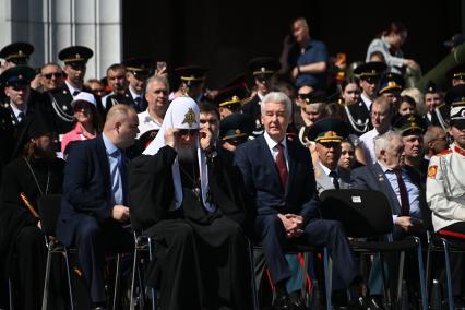 Патриарх Кирилл и Сергей Собянин