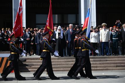 Патриарх Кирилл и Сергей Собянин