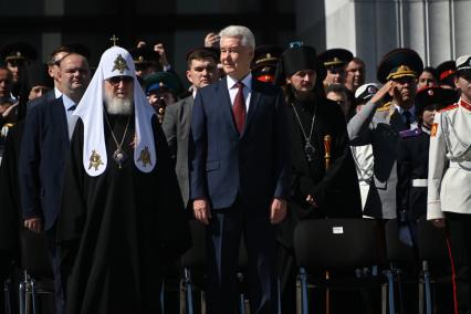 Патриарх Кирилл и Сергей Собянин