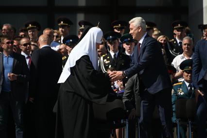 Патриарх Кирилл и Сергей Собянин