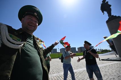 Празднование Дня пограничника в Москве