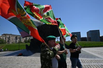Празднование Дня пограничника в Москве