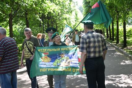 Празднование Дня пограничника в Москве