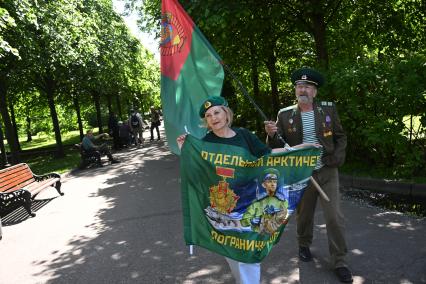 Празднование Дня пограничника в Москве