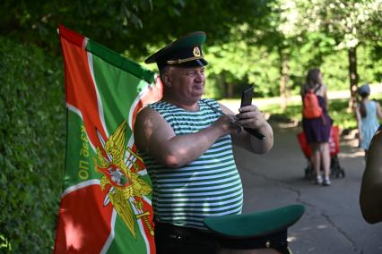Празднование Дня пограничника в Москве
