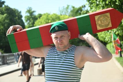 Празднование Дня пограничника в Москве