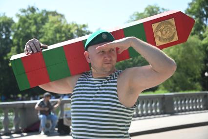 Празднование Дня пограничника в Москве