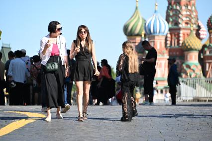 Жаркая погода в Москве