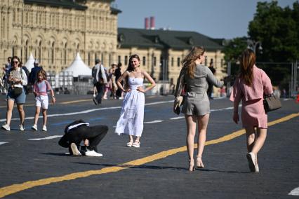 Жаркая погода в Москве