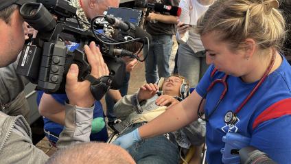 Пострадавшие при подрыве моста в Брянской области прибыли в Москву