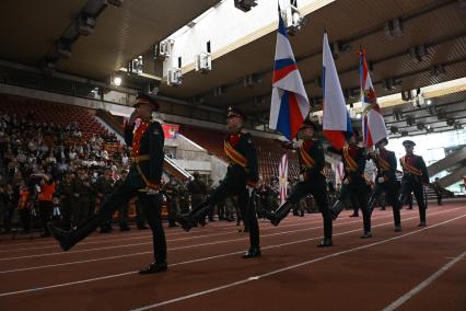 Церемония приведения к военной присяге военнослужащих спортивных рот ЦСКА
