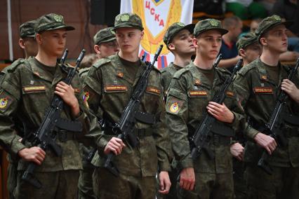 Церемония приведения к военной присяге военнослужащих спортивных рот ЦСКА