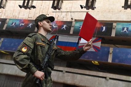 Церемония приведения к военной присяге военнослужащих спортивных рот ЦСКА