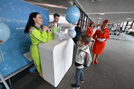 День маленького пассажира в Шереметьево от Аэрофлота\"