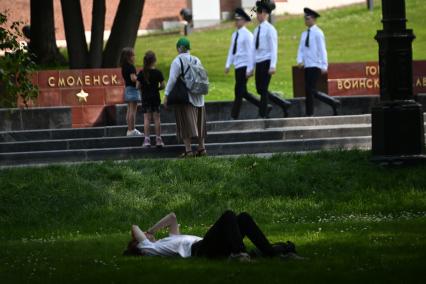 Жаркая погода в Москве