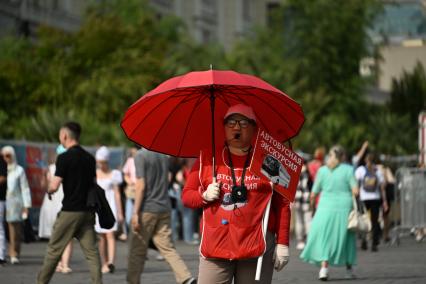 Жаркая погода в Москве