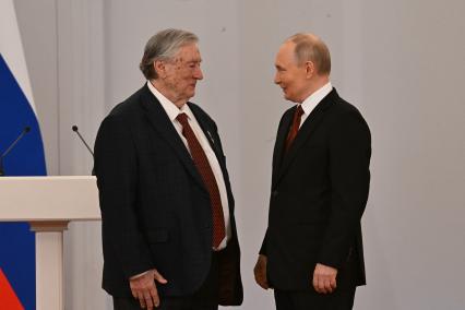 Александр Проханов и Владимир Путин