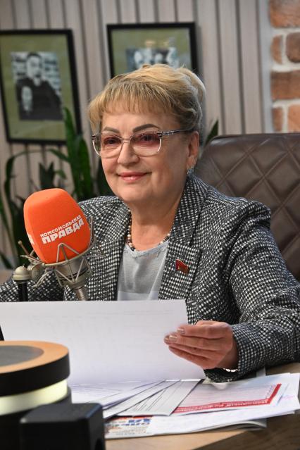 Ольга Алимова на радиостанции \"Комсомольская правда\"