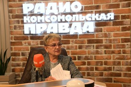 Ольга Алимова на радиостанции \"Комсомольская правда\"