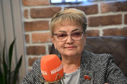 Ольга Алимова на радиостанции \"Комсомольская правда\"