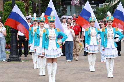 Торжественная церемония поднятия флага в Сочи