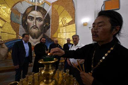 Митрополит Псковский и Порховский Матфей, Владимир Ресин, Василий Нестеренко и Александр Гамов