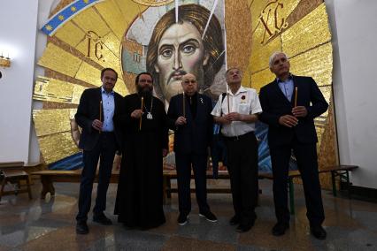 Митрополит Псковский и Порховский Матфей, Владимир Ресин, Александр Гамов и Василий Нестеренко