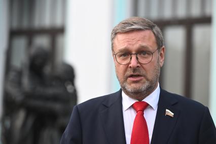 Константин Косачев на торжественной церемонии отправления Поезда Памяти\"