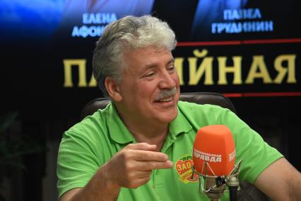 Павел Грудинин на радиостанции Комсомольская правда