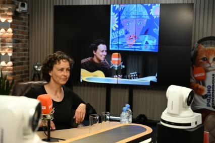 Юлия Чичерина на радиостанции Комсомольская правда\"