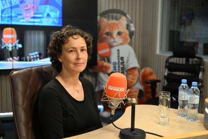 Юлия Чичерина на радиостанции Комсомольская правда