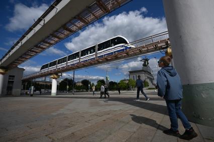 Завершение работы московского монорельса