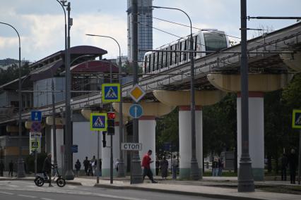 Завершение работы московского монорельса