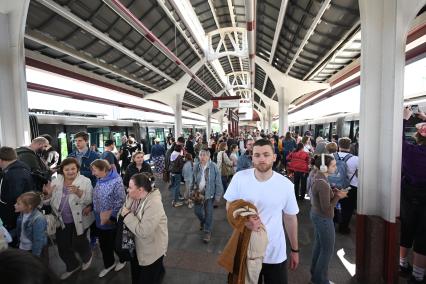 Завершение работы московского монорельса