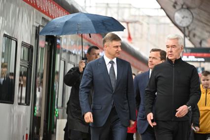 Олег Белозёров, Максим Ликсутов и Сергей Собянин