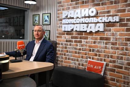 Владислав Шапша на радиостанции `Комсомольская правда`
