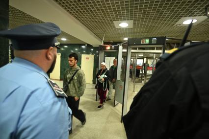 Пресс-тур московской полиции в метрополитене
