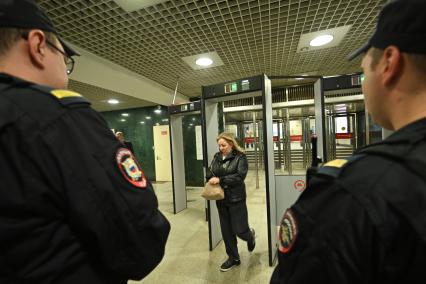 Пресс-тур московской полиции в метрополитене