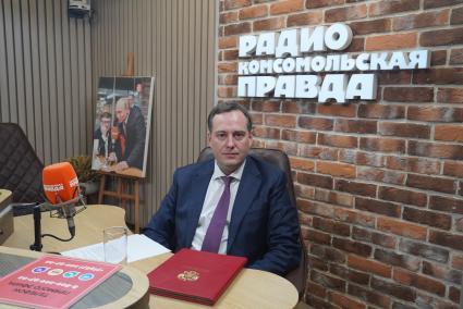 Александр Закондырин на радиостанции \"Комсомольская правда\"