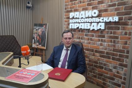 Александр Закондырин на радиостанции \"Комсомольская правда\"