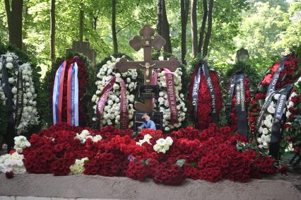 Похороны бывшего министра транспорта РФ Романа Старовойта в Санкт-Петербурге