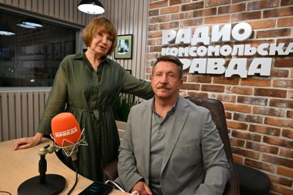 Виктор Бут и Алла Бут на радиостанции`Комсомольская правда`