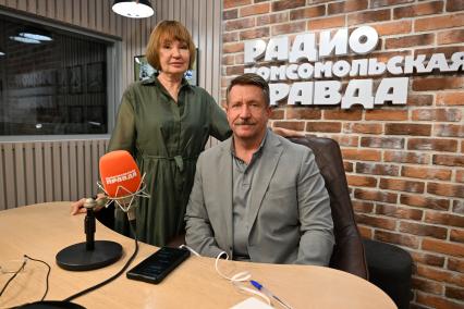 Виктор Бут и Алла Бут на радиостанции`Комсомольская правда`
