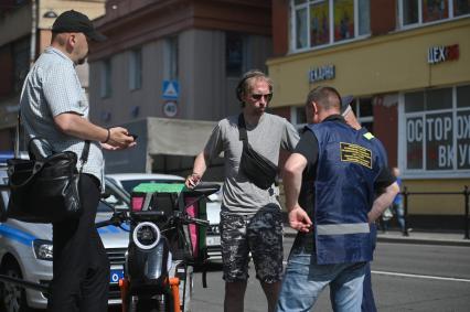 Рейд по велокурьерам в Петербурге