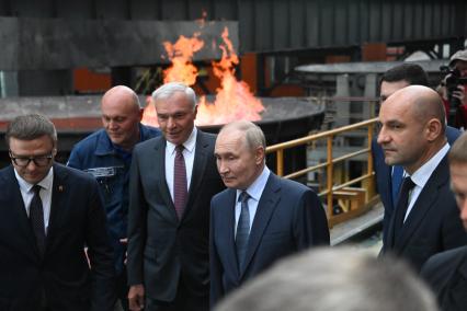 Рабочий визит президента РФ Владимира Путина в Магнитогорск